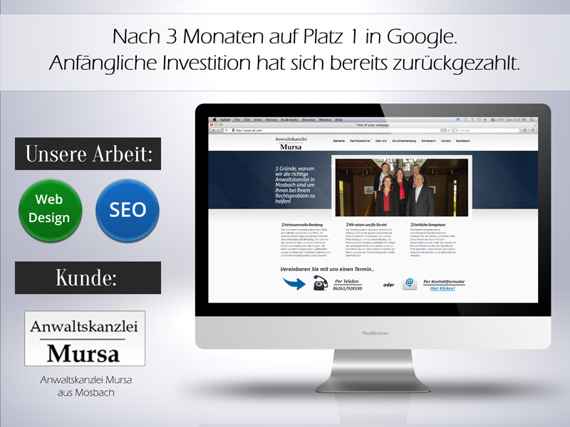 Rechtsanwalt - Anwaltskanzlei - Online-Marketing - SEO